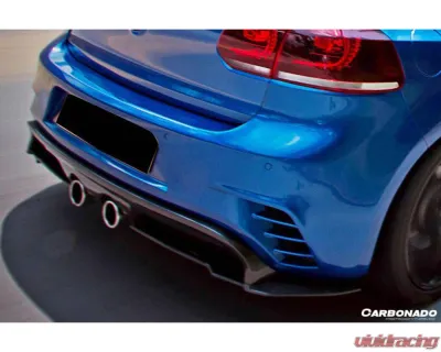 Carbonado FGPCF RZS Style Rear Bmper (Mid Exhaust) Volkswagen Golf | GTI 2010-2013 - FGPCF3820RZS