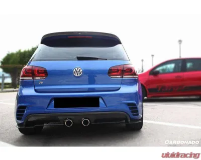 Carbonado FGPCF RZS Style Rear Bmper (Mid Exhaust) Volkswagen Golf | GTI 2010-2013 - FGPCF3820RZS