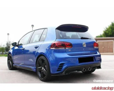 Carbonado FGPCF RZS Style Rear Bmper (Mid Exhaust) Volkswagen Golf | GTI 2010-2013 - FGPCF3820RZS