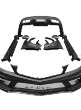 Mercedes-Benz C-Class 2012-2014 Carbonado FRP BKSS Style Wide Full Body Kit 8493BK                                     - 8493BK 4DR Full Kit - Image 12