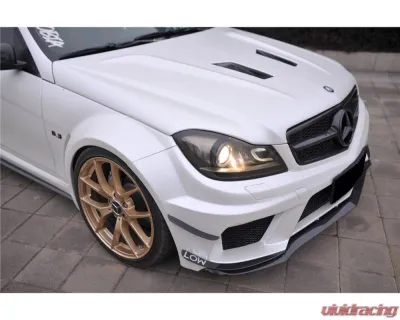 Mercedes-Benz C-Class 2012-2014 Carbonado FRP BKSS Style Wide Full Body Kit 8493BK - 8493BK 4DR Full Kit