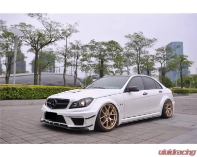 Mercedes-Benz C-Class 2012-2014 Carbonado FRP BKSS Style Wide Full Body Kit 8493BK - 8493BK 4DR Full Kit