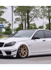 Mercedes-Benz C-Class 2012-2014 Carbonado FRP BKSS Style Wide Full Body Kit 8493BK                                     - 8493BK 4DR Full Kit - Image 12