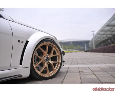 Mercedes-Benz C-Class 2012-2014 Carbonado FRP BKSS Style Wide Full Body Kit 8493BK - 8493BK 4DR Full Kit