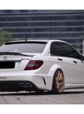 Mercedes-Benz C-Class 2012-2014 Carbonado FRP BKSS Style Wide Full Body Kit 8493BK                                     - 8493BK 4DR Full Kit - Image 6