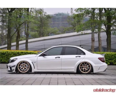 Mercedes-Benz C-Class 2012-2014 Carbonado FRP BKSS Style Wide Full Body Kit 8493BK - 8493BK 4DR Full Kit