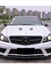 Mercedes-Benz C-Class 2012-2014 Carbonado FRP BKSS Style Wide Full Body Kit 8493BK                                     - 8493BK 4DR Full Kit - Image 8