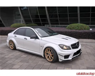 Mercedes-Benz C-Class 2012-2014 Carbonado FRP BKSS Style Wide Full Body Kit 8493BK - 8493BK 4DR Full Kit