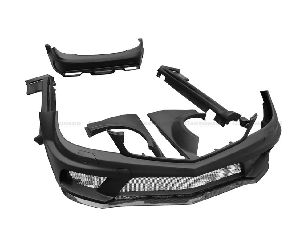 Carbonado FRP BKSS Style Wide Full Body Kit Mercedes-Benz C-Class 2012-2014 - 8493BK Coupe Full Kit