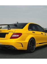 Mercedes-Benz C-Class 2012-2014 W204 C63 AMG Sedan Carbonado BKSS Style Wide Body Kit                                     - 8500BLK Sedan 4DR Full Kit - Image 11