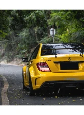 Mercedes-Benz C-Class 2012-2014 W204 C63 AMG Sedan Carbonado BKSS Style Wide Body Kit                                     - 8500BLK Sedan 4DR Full Kit - Image 12
