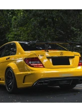 Mercedes-Benz C-Class 2012-2014 W204 C63 AMG Sedan Carbonado BKSS Style Wide Body Kit                                     - 8500BLK Sedan 4DR Full Kit - Image 13