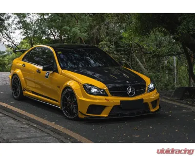 Mercedes-Benz C-Class 2012-2014 W204 C63 AMG Sedan Carbonado BKSS Style Wide Body Kit - 8500BLK Sedan 4DR Full Kit