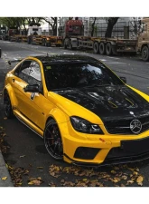 Mercedes-Benz C-Class 2012-2014 W204 C63 AMG Sedan Carbonado BKSS Style Wide Body Kit                                     - 8500BLK Sedan 4DR Full Kit - Image 15