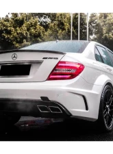 Mercedes-Benz C-Class 2012-2014 W204 C63 AMG Sedan Carbonado BKSS Style Wide Body Kit                                     - 8500BLK Sedan 4DR Full Kit - Image 4