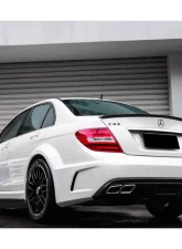 Mercedes-Benz C-Class 2012-2014 W204 C63 AMG Sedan Carbonado BKSS Style Wide Body Kit                                     - 8500BLK Sedan 4DR Full Kit - Image 5