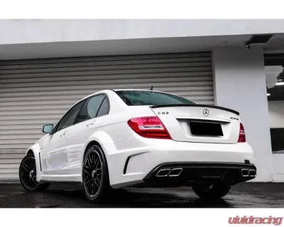 Mercedes-Benz C-Class 2012-2014 W204 C63 AMG Sedan Carbonado BKSS Style Wide Body Kit - 8500BLK Sedan 4DR Full Kit