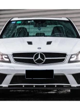 Mercedes-Benz C-Class 2012-2014 W204 C63 AMG Sedan Carbonado BKSS Style Wide Body Kit                                     - 8500BLK Sedan 4DR Full Kit - Image 7