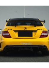 Mercedes-Benz C-Class 2012-2014 W204 C63 AMG Sedan Carbonado BKSS Style Wide Body Kit                                     - 8500BLK Sedan 4DR Full Kit - Image 10