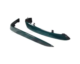 Carbonado CFRP(Green) Front Bumper Canards Mercedes-Benz C-Class 2015-2021