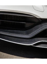 Carbonado CFRP(Green) Front Bumper Canards Mercedes-Benz C-Class 2015-2021                                     - GRECF8502OEM.CRD - Image 5