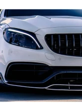 Carbonado CFRP(Green) Front Bumper Canards Mercedes-Benz C-Class 2015-2021                                     - GRECF8502OEM.CRD - Image 8