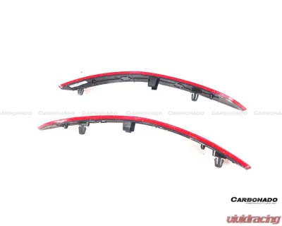 Carbonado Rear Bumper Red Reflector Panels Porsche 911 992 Carrera 2019-2024 - LED-9327GT3-RB