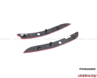 Carbonado Rear Bumper Red Reflector Panels Porsche 911 992 Carrera 2019-2024 - LED-9327GT3-RB