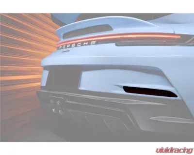 Carbonado Rear Bumper Red Reflector Panels Porsche 911 992 Carrera 2019-2024 - LED-9327GT3-RB