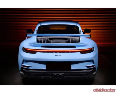 Carbonado Rear Bumper Red Reflector Panels Porsche 911 992 Carrera 2019-2024 - LED-9327GT3-RB