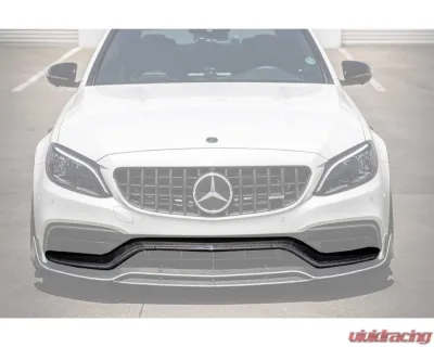 Mercedes-Benz Carbonado CFRP Red Front Bumper Accessory Set 2015-2021 C-Class W205 (4pcs) - REDCF8502OEM.FL SET