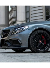 Mercedes-Benz Carbonado CFRP Red Front Bumper Accessory Set 2015-2021 C-Class W205 (4pcs)                                     - REDCF8502OEM.FL SET - Image 6