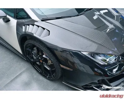 Lamborghini Huracan VRS Style Front Fender 2015-2025 LP610 LP580 Evo Tecnica Carbonado - MTFGCF5556VRS-FD