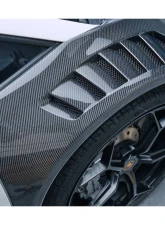Lamborghini Huracan VRS Style Front Fender 2015-2025 LP610 LP580 Evo Tecnica Carbonado                                     - MTFGCF5556VRS-FD - Image 4