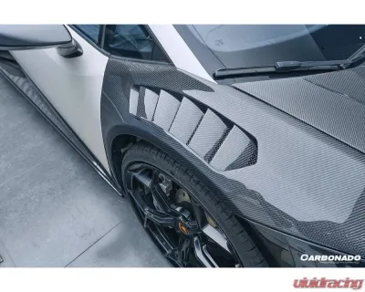 Lamborghini Huracan VRS Style Front Fender 2015-2025 LP610 LP580 Evo Tecnica Carbonado - MTFGCF5556VRS-FD