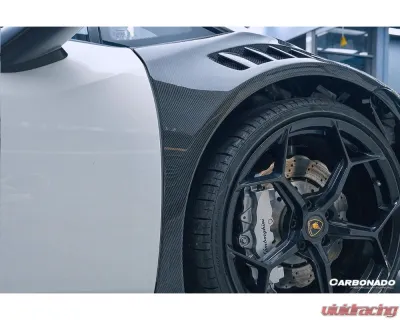 Lamborghini Huracan VRS Style Front Fender 2015-2025 LP610 LP580 Evo Tecnica Carbonado - MTFGCF5556VRS-FD
