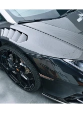 Lamborghini Huracan VRS Style Front Fender 2015-2025 LP610 LP580 Evo Tecnica Carbonado                                     - MTFGCF5556VRS-FD - Image 8