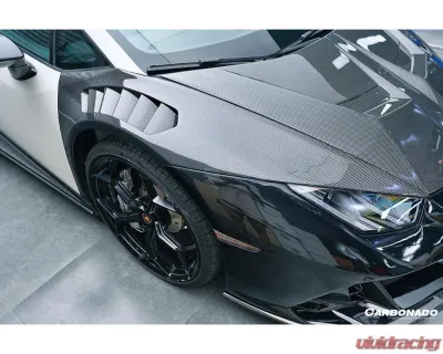 Lamborghini Huracan VRS Style Front Fender 2015-2025 LP610 LP580 Evo Tecnica Carbonado - MTFGCF5556VRS-FD