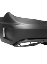 Carbonado PCF P Style Rear Bumper w/ Exhaust Tips Mercedes-Benz C-Class 2008-2014                                     - PCF3205PD-EXT-BK - Image 3