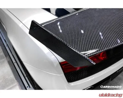 Lamborghini Gallardo 2004-2014 Carbonado PCF STO Style Carbon Fiber Trunk Spoiler - PCF5555STO.W