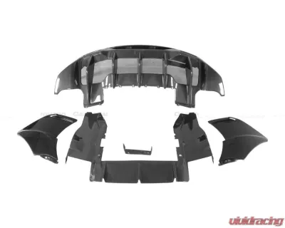 Carbonado FGPCF 600LT Style Rear Set w/ Exhaust McLaren 540C | 570S | 570GT 2015-2020 - FGPCF8004OE600LT-RB Rear Set