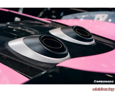 Carbonado FGPCF 600LT Style Rear Set w/ Exhaust McLaren 540C | 570S | 570GT 2015-2020 - FGPCF8004OE600LT-RB Rear Set