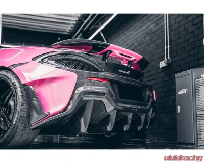 Carbonado FGPCF 600LT Style Rear Set w/ Exhaust McLaren 540C | 570S | 570GT 2015-2020 - FGPCF8004OE600LT-RB Rear Set