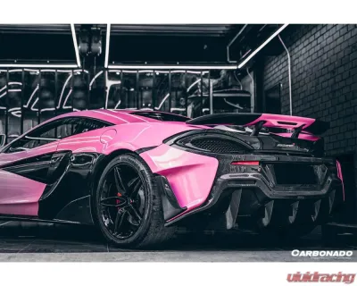 Carbonado FGPCF 600LT Style Rear Set w/ Exhaust McLaren 540C | 570S | 570GT 2015-2020 - FGPCF8004OE600LT-RB Rear Set