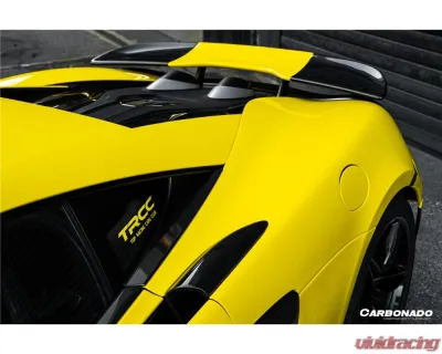 Carbonado FGPCF 600LT Style Rear Set w/ Exhaust McLaren 540C | 570S | 570GT 2015-2020 - FGPCF8004OE600LT-RB Rear Set