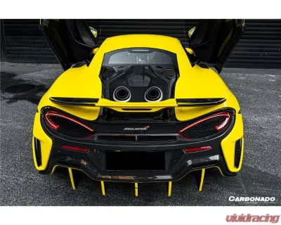 Carbonado FGPCF 600LT Style Rear Set w/ Exhaust McLaren 540C | 570S | 570GT 2015-2020 - FGPCF8004OE600LT-RB Rear Set