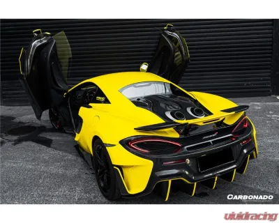 Carbonado FGPCF 600LT Style Rear Set w/ Exhaust McLaren 540C | 570S | 570GT 2015-2020 - FGPCF8004OE600LT-RB Rear Set