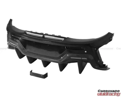Carbonado FGPCF 600LT Style Rear Set w/ Exhaust McLaren 540C | 570S | 570GT 2015-2020 - FGPCF8004OE600LT-RB Rear Set