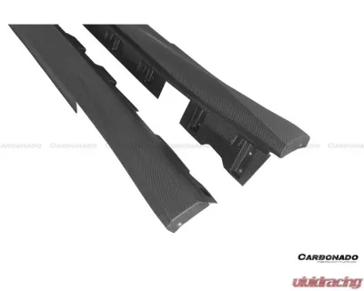 Carbonado Carbon Fiber Side Skirts for Nissan GTR R35 2017-2022, Part No. MTCF8354OE-SS - MTCF8354OE-SS