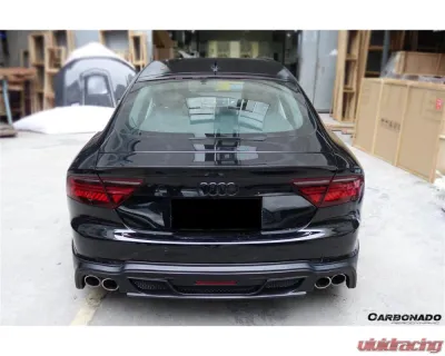 Carbonado Full Body Kit for Audi A7 2012-2014, FRP/PCF/FGPCF, Includes Lip & Skirts - FGPCF8365WD-FL-FLK